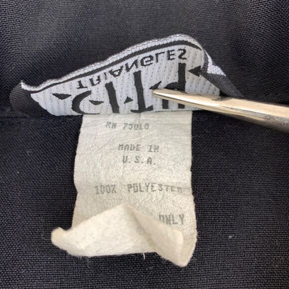 Vtg Y2K Double-Breasted Mini Dress Junior's 7 6 Black Retro Mod 60s Go-Go Girl - Picture 7 of 12